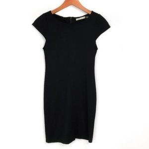 Alice + Olivia Ponte Knit Black Cap Dress Size 2